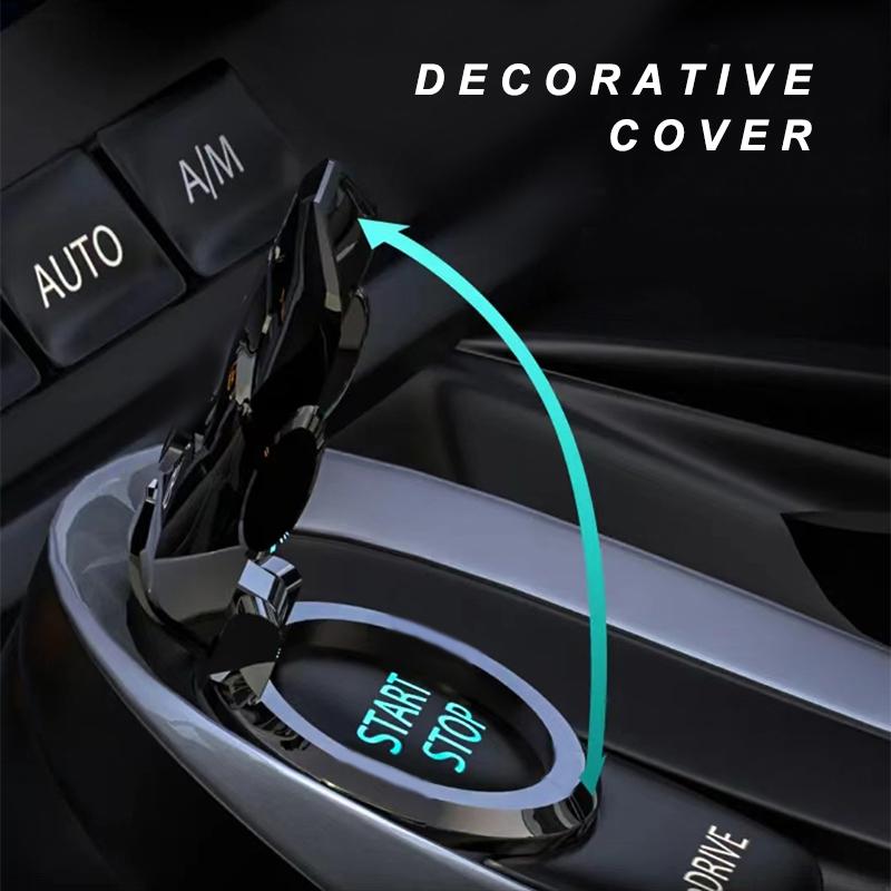 1Pcs Car One-Click Start Buttons Protective Cover Decoration For Tesla Model 3 Model X S 2016-2023  Model Y Decals TM3 TMX