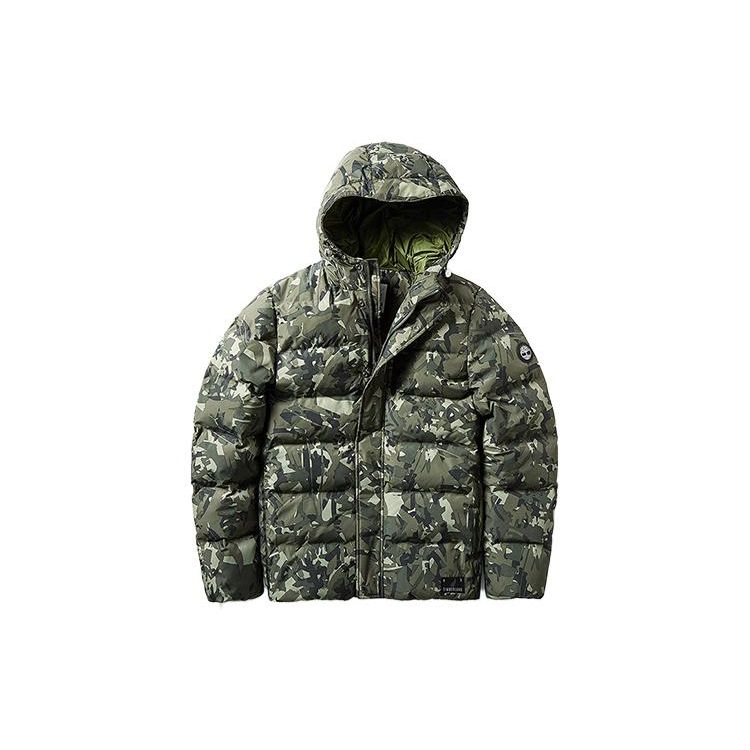 

Timberland Теплая спортивная куртка с капюшоном, зимняя камуфляжная зеленая мужская куртка A1Z3D-W63 M