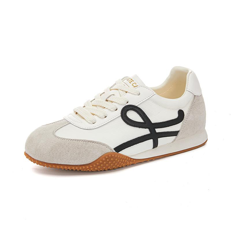 Leather Forrest Gump shoes women's 2025 autumn new platform women's sports shoes casual versatile ballet training shoes women