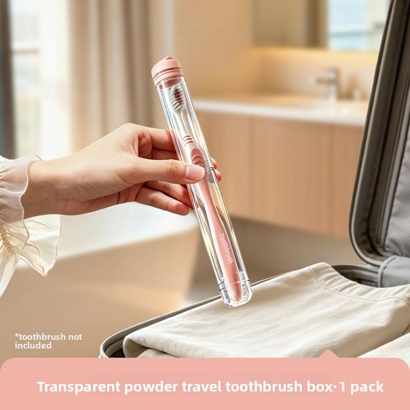 Toothbrush Storage Box - Compact, Portable, with A Lid, for Holding Toothbrushes and Toothbrush Covers. Tooth Care Set Box.