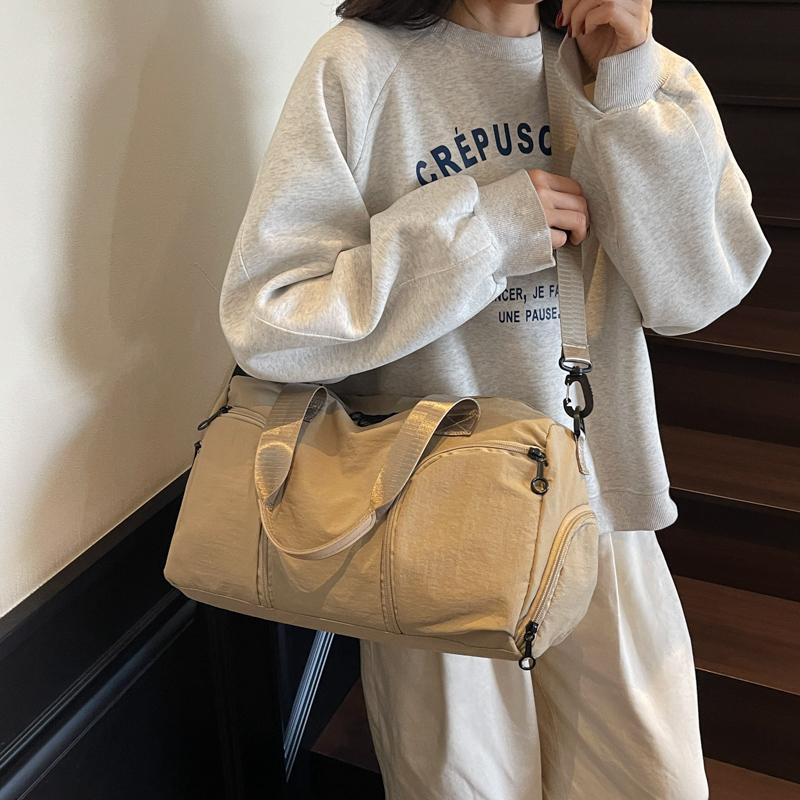 Short Distance Travel Bag Women's Large Capacity Handbag Men's Sports Bag Dry And Wet Separate Duffel Bag