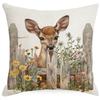 Spring Farm Animal Cow Rabbit Dog Pillowcase Home Decoration Balcony Cushion Decoration Pastoral