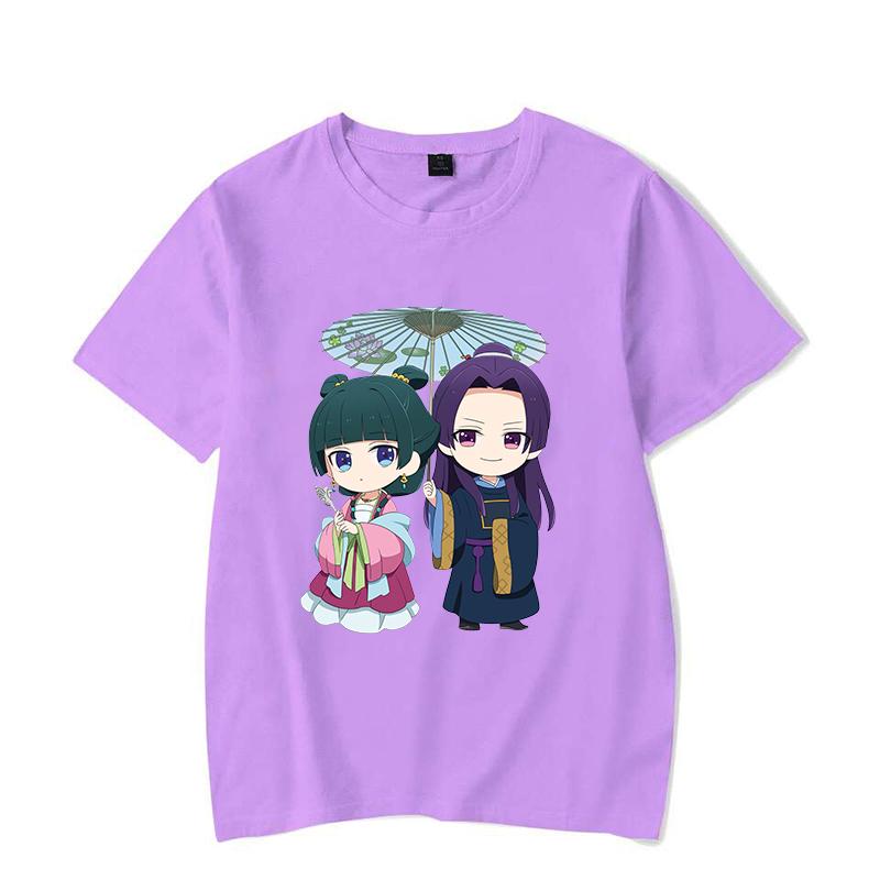 Funny Anime The Apothecary Diaries Print T-Shirt Women Men Loose Short Sleeve Round Neck Top Female Casual Shirt Tees