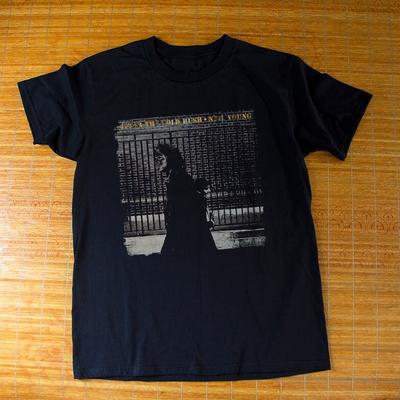 Neil Young After The Gold Rush Rock Band Unisex Black T-shirt Size S-5XL Unisex T-Shirt