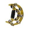 Tambourine Metal Jingles Hand Held Percussion Half-Moon Tambourine for Kid-Early Education,Adult,KTV,Party Entertainment