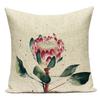 Polyester Cojines Decorativos Para Sofa Farmhouse Decor Flower Floral Pillow Cover Decorative Cushion Cover For Living Room