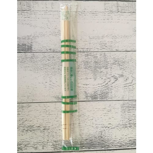 Bulk Purchase of 200 Pairs: Yamato Bussan Disposable Bamboo Chopsticks, Round, with Toothpicks, Approx. 20cm Long X 5mm Diameter, Individually Wrapped