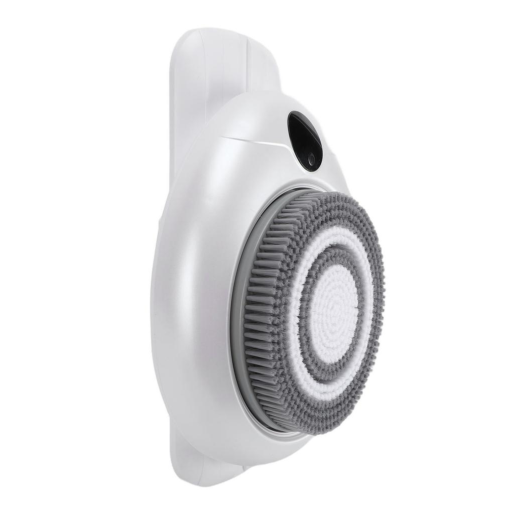 Electric Shower Back Cleaning Brush Deep Cleansing Wall Mounted Automatic Back Scrubber with Replacement Silicone Brush