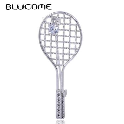 Casual Badminton Schläger Broschen Frauen Revers Rucksack Pins Schmuck