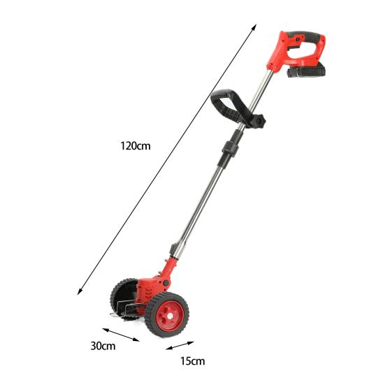 24V 2000mAh Batterijvoeding Oplaadbare Telescopische Stang D-Vormige Handgreep Grastrimmer Snoerloos Elektrisch Onkruid Gazon Eter Kantensnijder