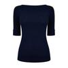 Ralph Lauren Womens/Ladies Contrast Striped Cotton 3/4 Sleeve T-Shirt