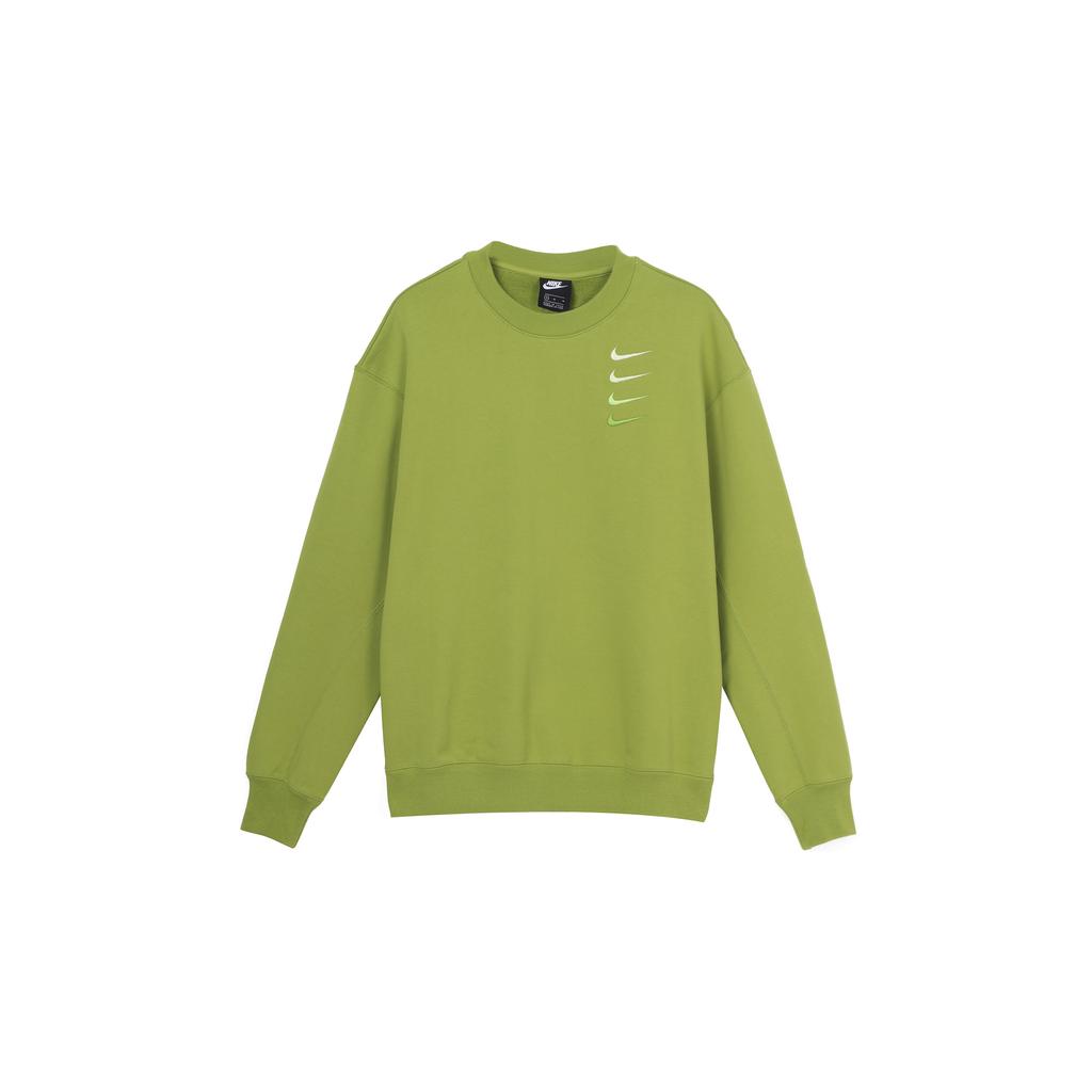 Nike Sweatshirts Men's Pear Green Crew Neck Moderate Regular DB9408-310