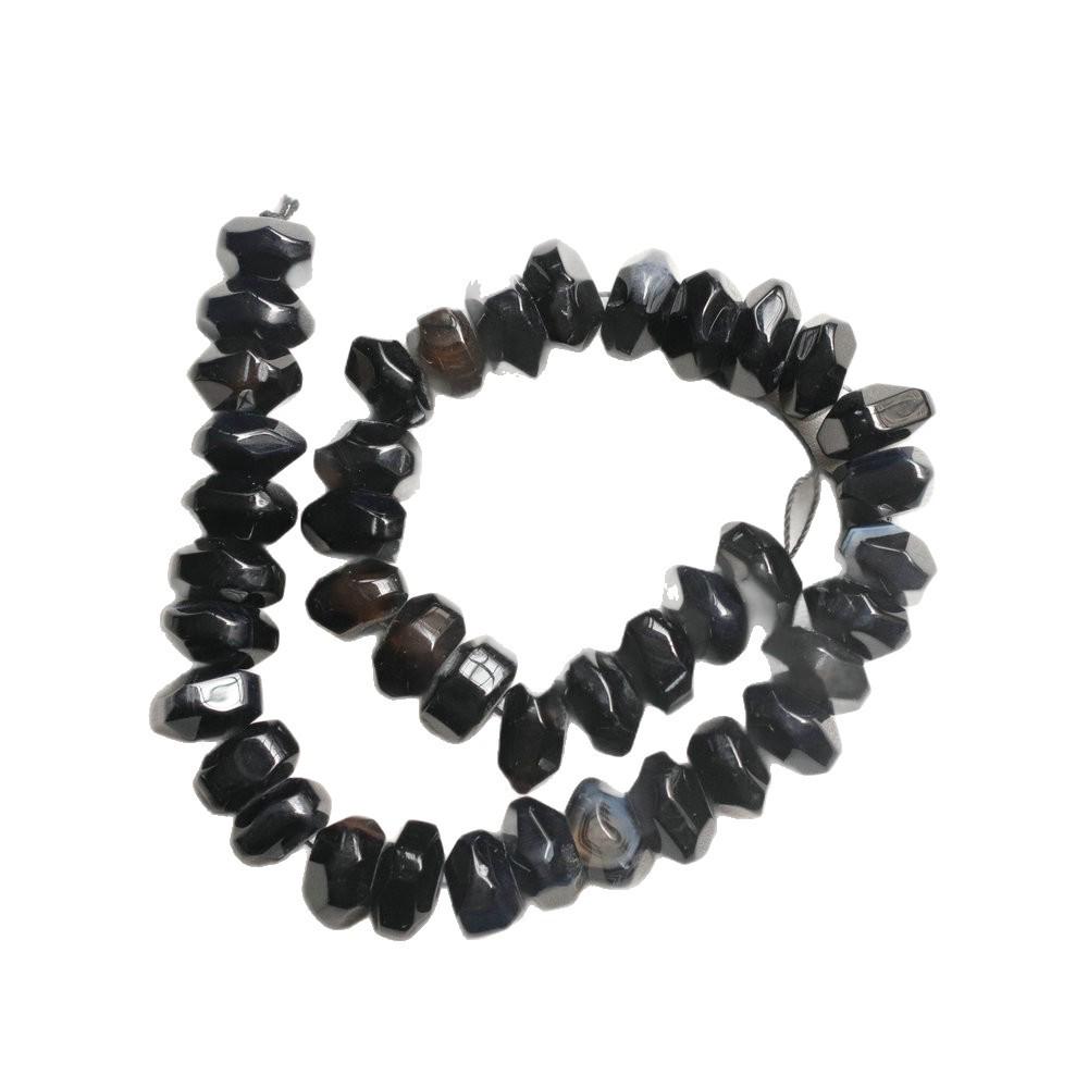 Handmade Natural Agate Faceted Octagonal Beads Necklace - Fashion Jewelry Accessory