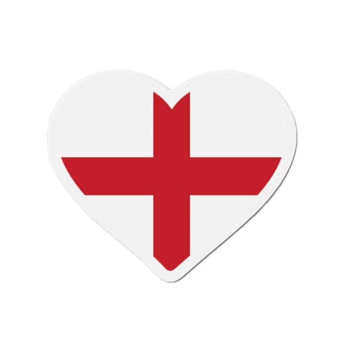 Aimant Coeur Drapeau Angleterre - Multicolore - 9 cm - 50 pièces - Résine synthétique - Mixte