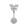 Zirconia Navel Piercing Clip - Hot Selling European and American Body Jewelry