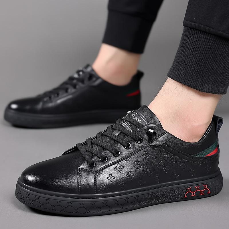 Men's casual shoes 2025 summer Korean version of trendy sports white shoes men's breathable soft-soled soft-faced non-slip board shoes men