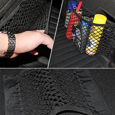 Support de Poche arri/ère Organiseur de Bagages en Nylon Autocollant Homeve Sac de Rangement pour Coffre de Voiture en Maille pour SUV