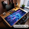 Music Drums Theme Custom Mouse Pad Personalized With Name Text Customized Desk Mat For Office Home Decor