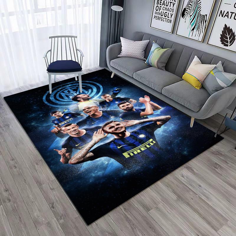 Famous F.C. Internazionale Milano football player Lautaro Martínez carpet is suitable for living room and bedroom office decorative carpet L2