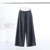 2025 Women's Double-Sided Wool Pants: Thick, Loose, Elastic Waist, Drawstring, Straight-Leg, Floor-Length.