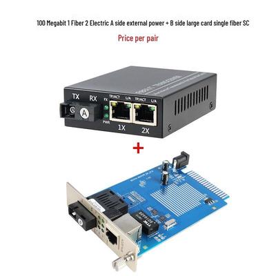 Telecom-Grade 100M/Gigabit Fiber Optic Transceiver Pair
