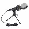 Gaming Microphone Omnidirectional Low Noise Compact Portable Durable ABS Online Recording Supplies for PC