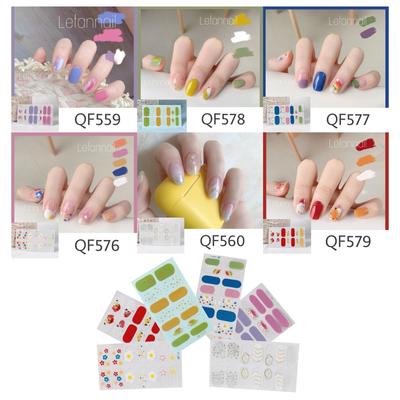 Cartoon Nail Stickers  Full Stickers Frosted Nail Stickers