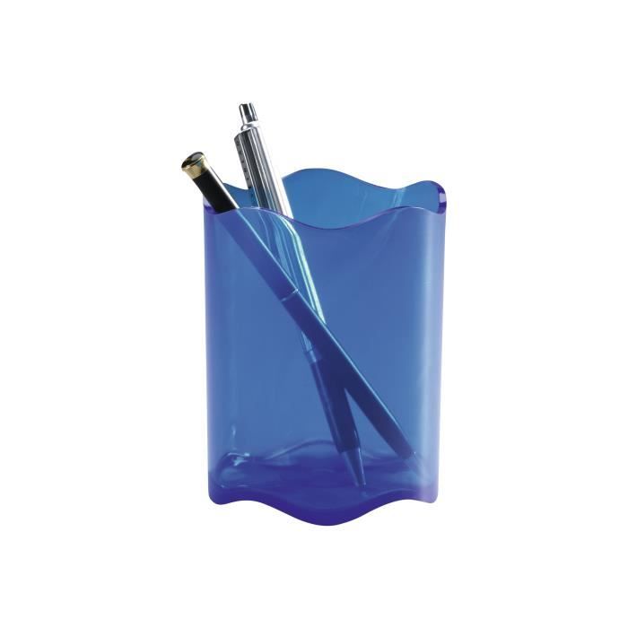 DURABLE TREND Pot à crayons bleu transparent