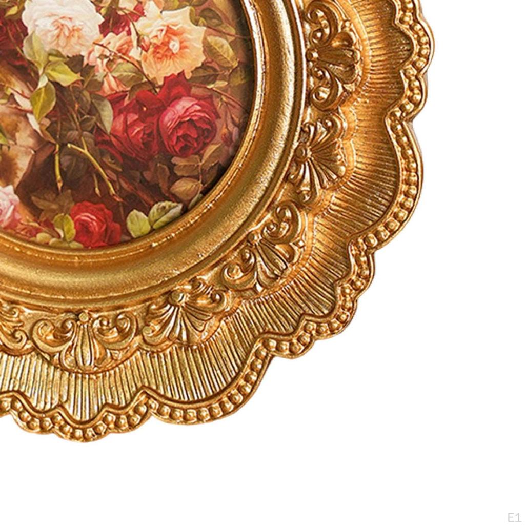 Retro Picture Frame Holder Art Supplies Creative Elegant Tabletop Decoration Embossed Photo