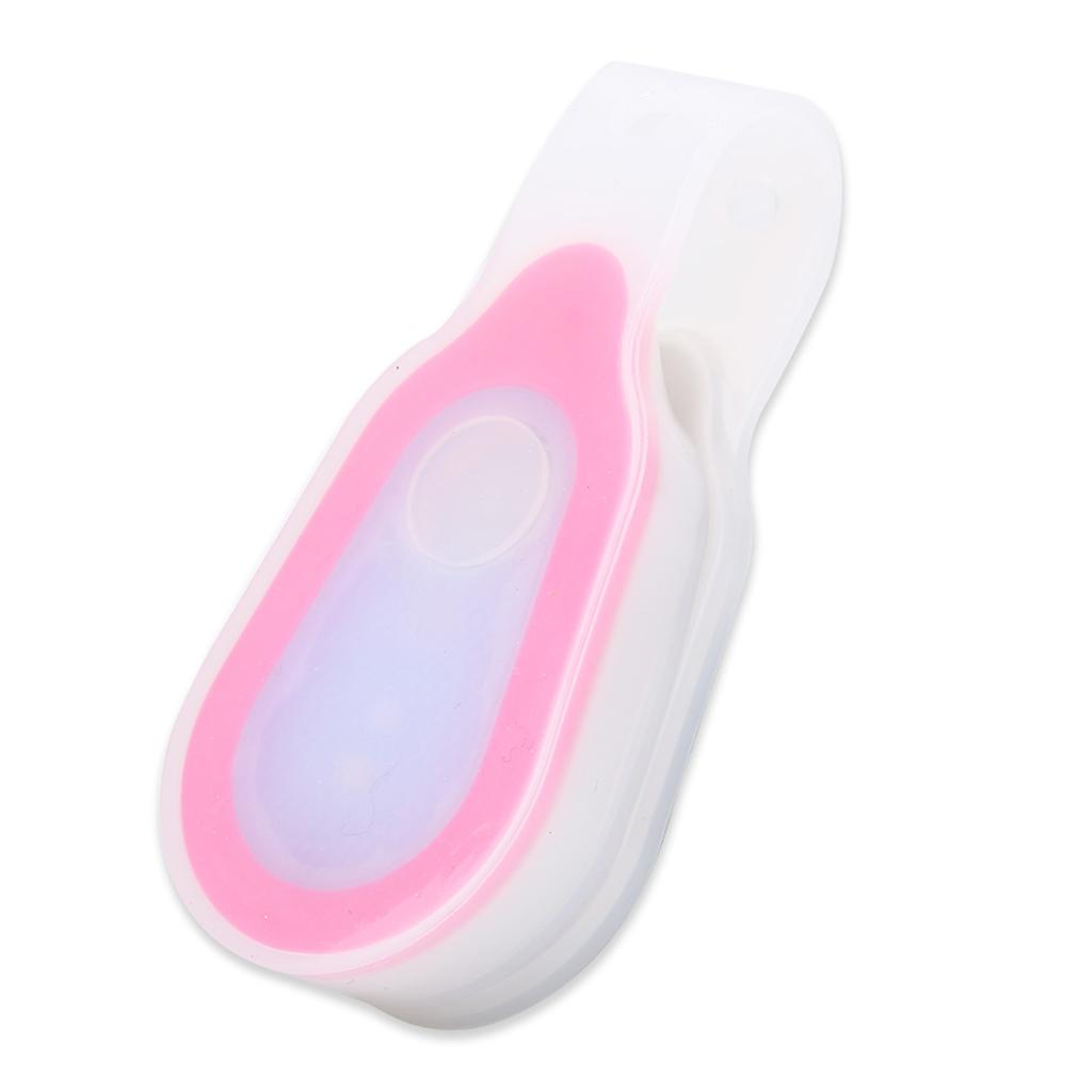 Waterproof Outdoor Portable LED Mini Night Light Running Button Silicone Clip Lamp