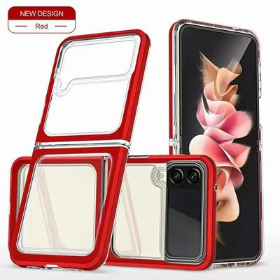 Πολλαπλές διαφανείς θήκες για Samsung Galaxy Z Flip 3 Flip 4 5g με σκληρό, διαφανές προστατευτικό κάλυμμα από σιλικόνη
