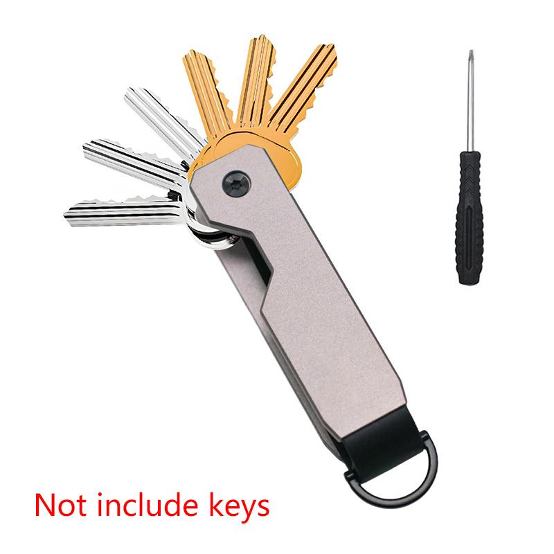 Herren Taschenschlüsselorganisator Kompakter Metallischer Schlüsselhalter Minimalistisch Innovatives Schlüsseletui Schlüsselanhänger Schlüsselhalter Sichert 2-10 Schlüssel