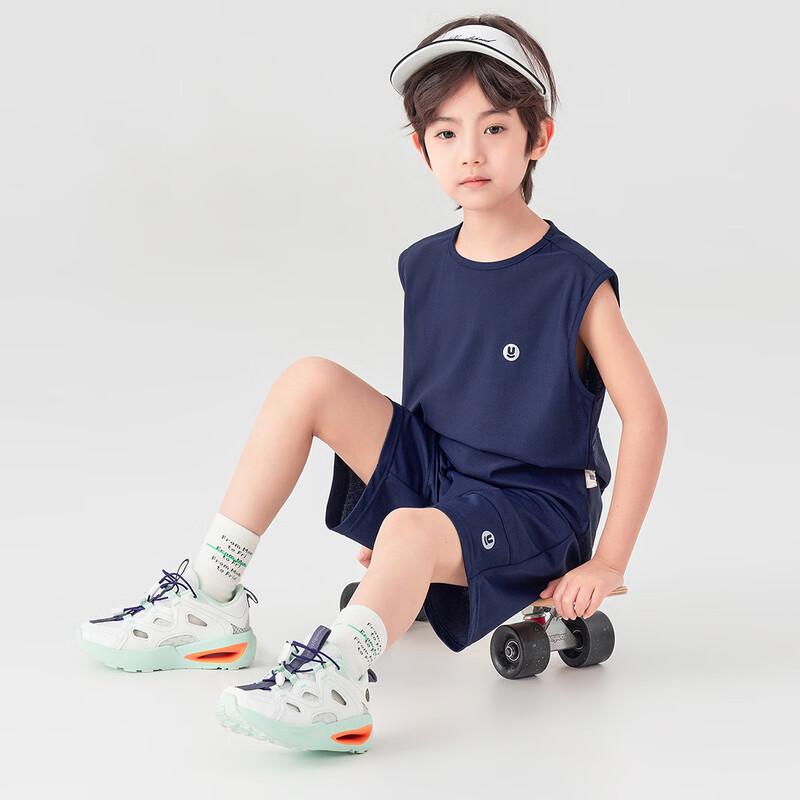 Boys  Cooling Sun Protection Reflective Vest Sports Set 170