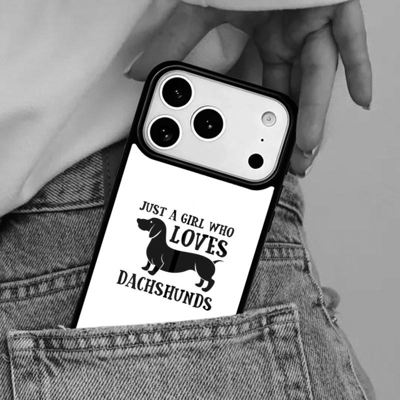 Funny Dachshund Long dog short legs Phone Case for iPhone 16e 15 14 13 12 17 Pro Max Plus Air 17pro Cover Coque