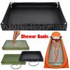 Camping Shower Tent Floor Base Foldable Outdoor Tent Shower Tray Pan Multipurpose Pets Bath Shower Basin Base For Beach Travel