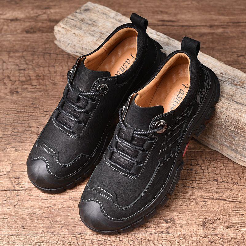 Outdoor Hiking Shoes Genuine Leather Men's Leather Shoes Hiking Climbing Sneakers