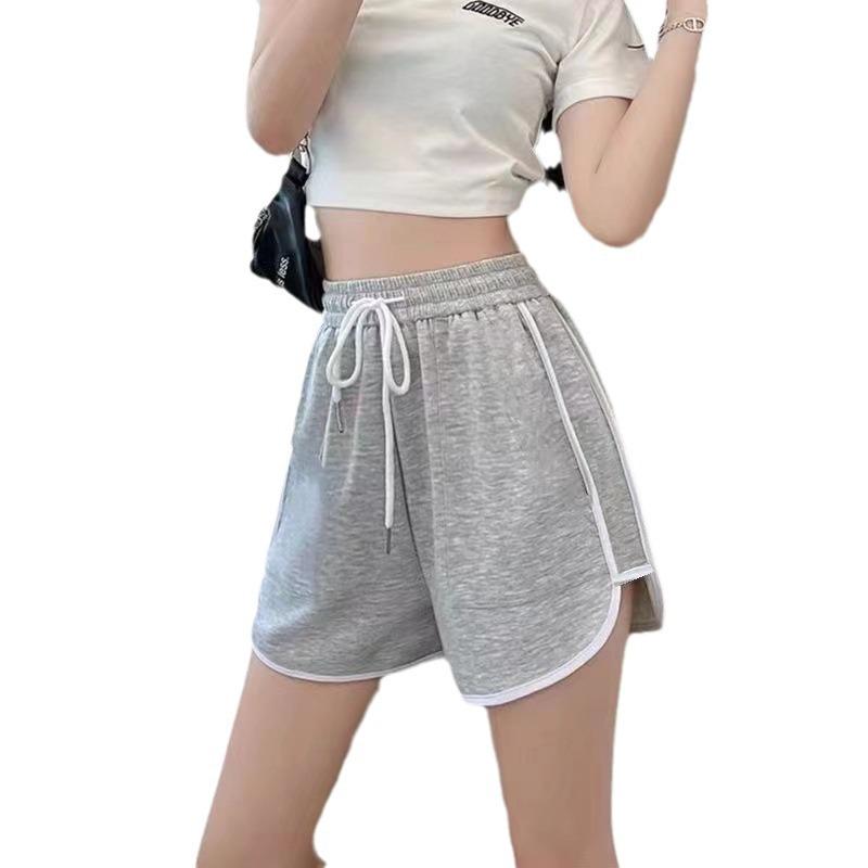 Women's Summer A-Line High Waist Sports Shorts - Slim, Loose, Three-Quarter Casual Wear 2024