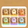 1pc Cute Duck Silicone Night Light with Timer and Dimmable Mode, USB Rechargeable, LED Seven-Color Silicone Night Light