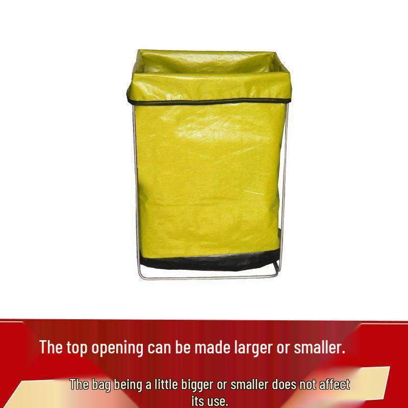 Outdoor Portable Trash Bag Holder - Large Hanging Rack for Camping and Agricultural Use.