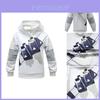 Disfraz de Cosplay de Dj Marshmallow Para Niños Sudadera Suave y Cómoda Pantalones Set de Máscara