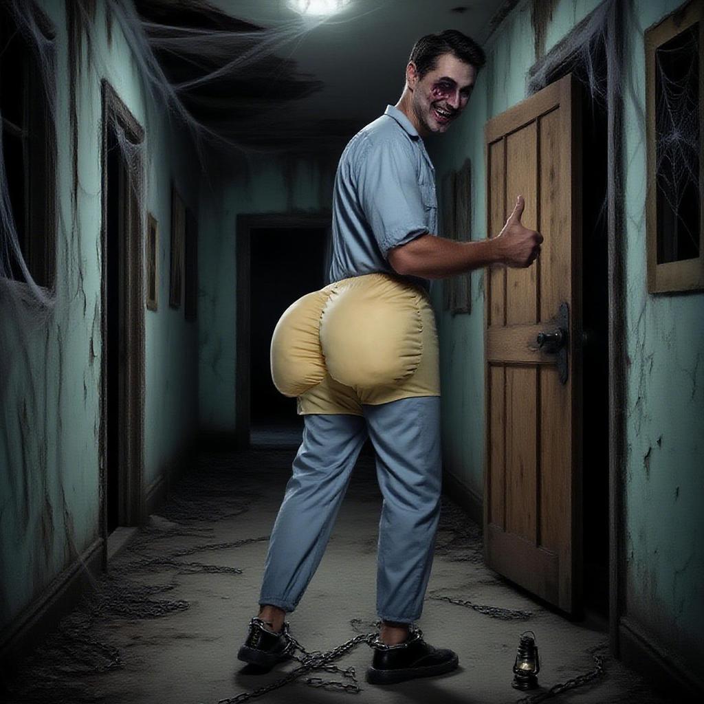 Funny Cosplay Dress Role-playing Fake Butt Belly Men Lady Big Booty Pregnant Woman Fat Suit Costume Belly For Men Tool Party