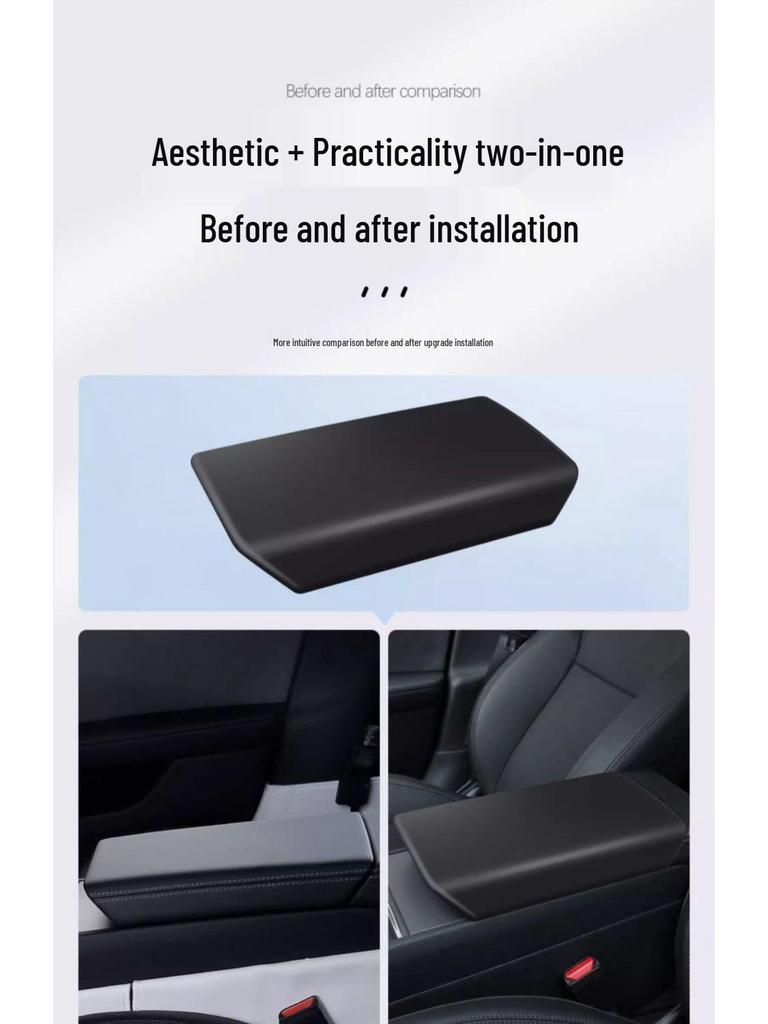TPE Armrest Box Cover for Tesla Model 3/Y - Center Console Protector