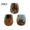 Gifts for Whiskey Lovers Octopus Pirate Glass, Sea Creature Tentacle Engraved Tumbler, Embossed Nautical Maritime Style Gift Father Rocks Glass