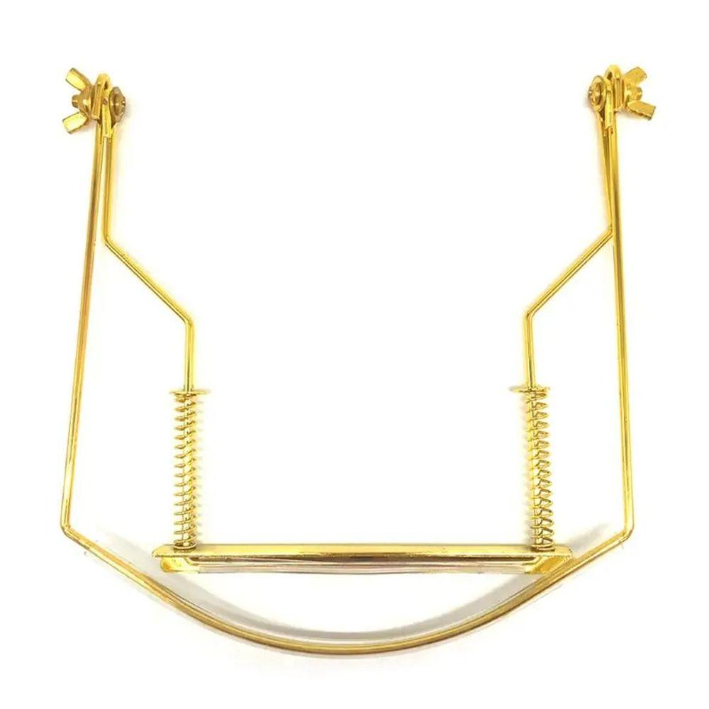 

Sturdy Frame Mouth Organ Stand Adjustable Harmonica Neck Holder Harmonica Neck Rack Beginner золотой