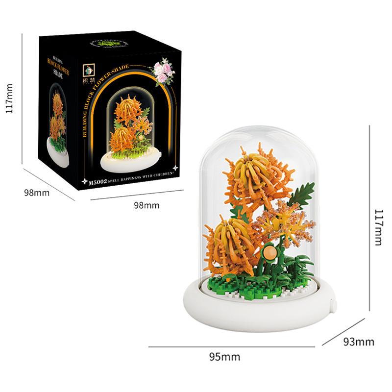 Flower(LED) Building Block Education Toys Romantic Gift For Girl