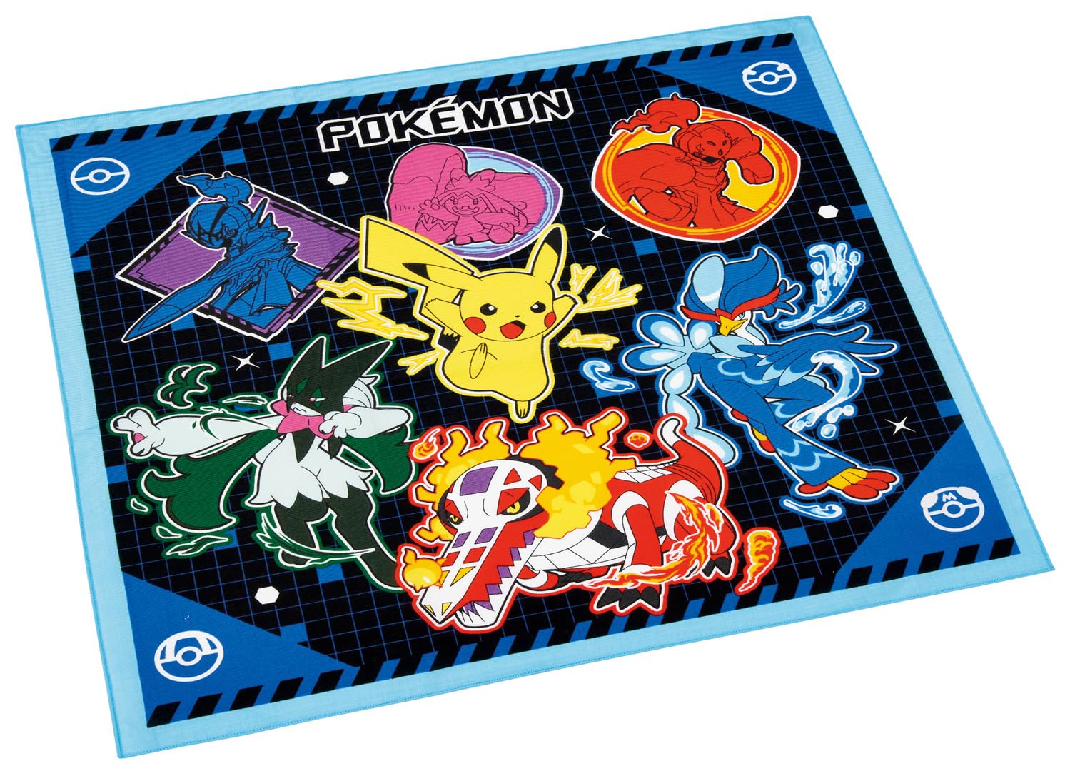 

Skater Lunch Cloth for Made in Size Kids, 43x43cm, Japan, Pokemon, 25, Boys, KB4-A