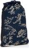 Maruzen Gusseted Shingen Choju Jinbutsu 20 x 4 x Drawstring Bag Bag, Giga/Navy, 28cm,