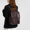 SHELKSBAG Preppy School Style Backpack Womens Shoulder Bags Vintage Quality Soft Leather Handbag for Women Casual Travel Daily