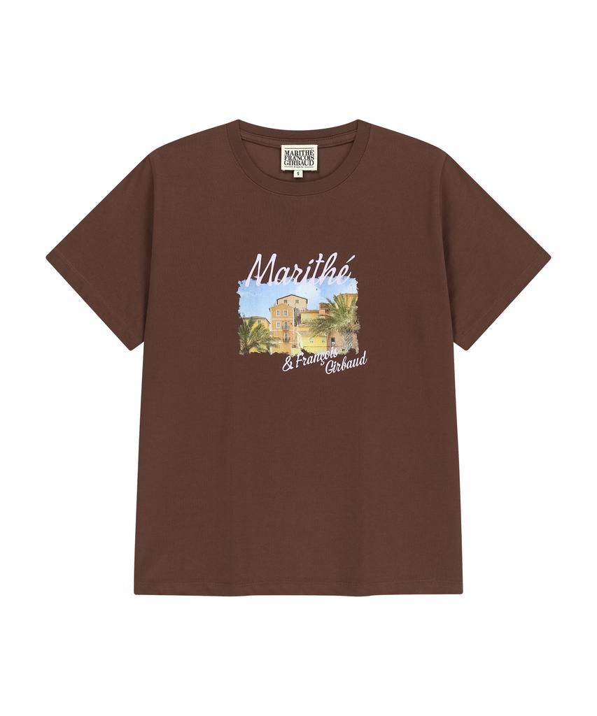 Malittepeulangsowajeobeo W Aerocool Resort Graphic Tee Brown
