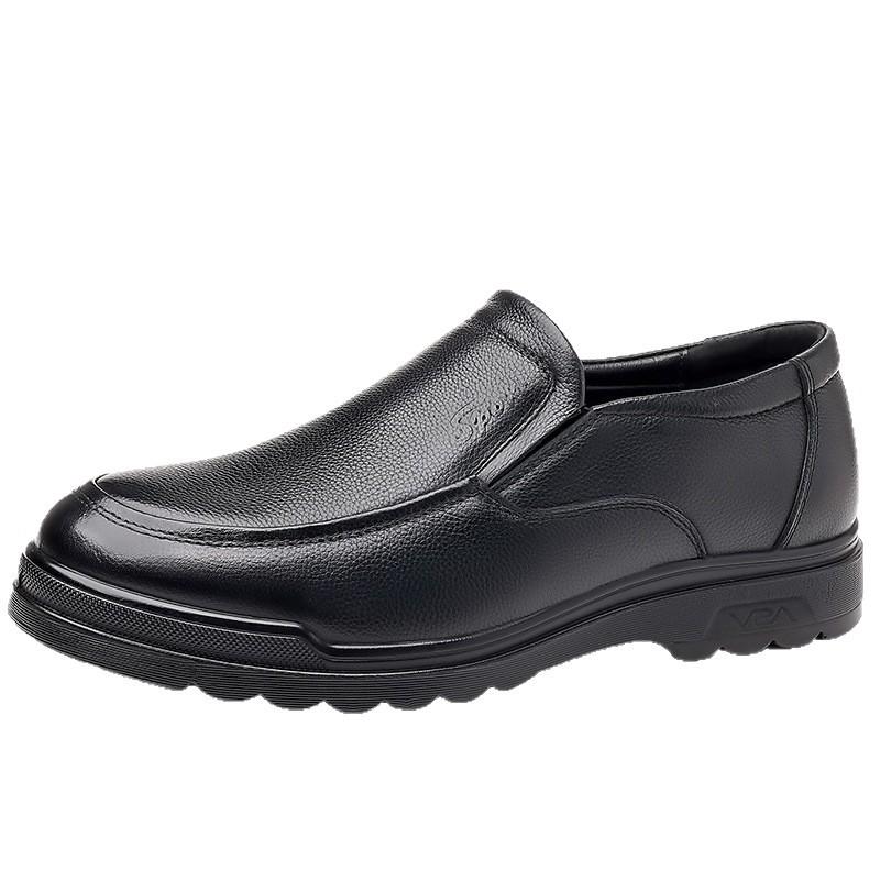 Leather Shoes Men's Business Dress 2025 New British Comfortable Soft Sole Casual Men's Leather Shoes